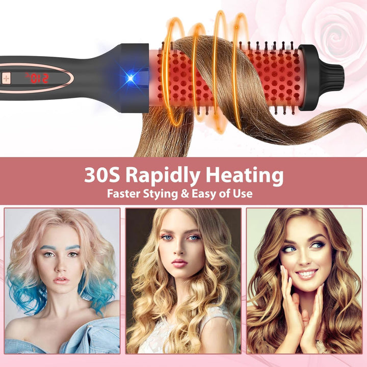 Thermal Brush für den Blowout-Look,Wärmebürste 38mm, Thermobürste Rundbürste 130-230℃, Heat Brush Vo
