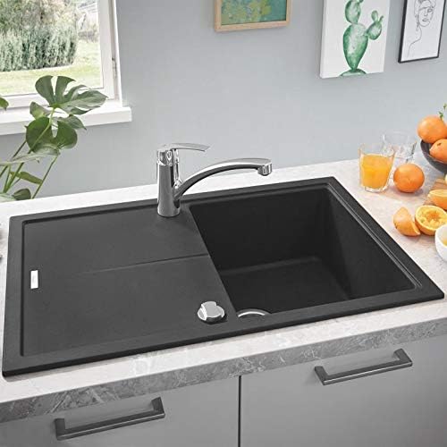 GROHE K400 | Kompositspüle mit Abtropffläche | granit grau | 31639AT0 K400 Granit Grau 78 x 50 cm Ko