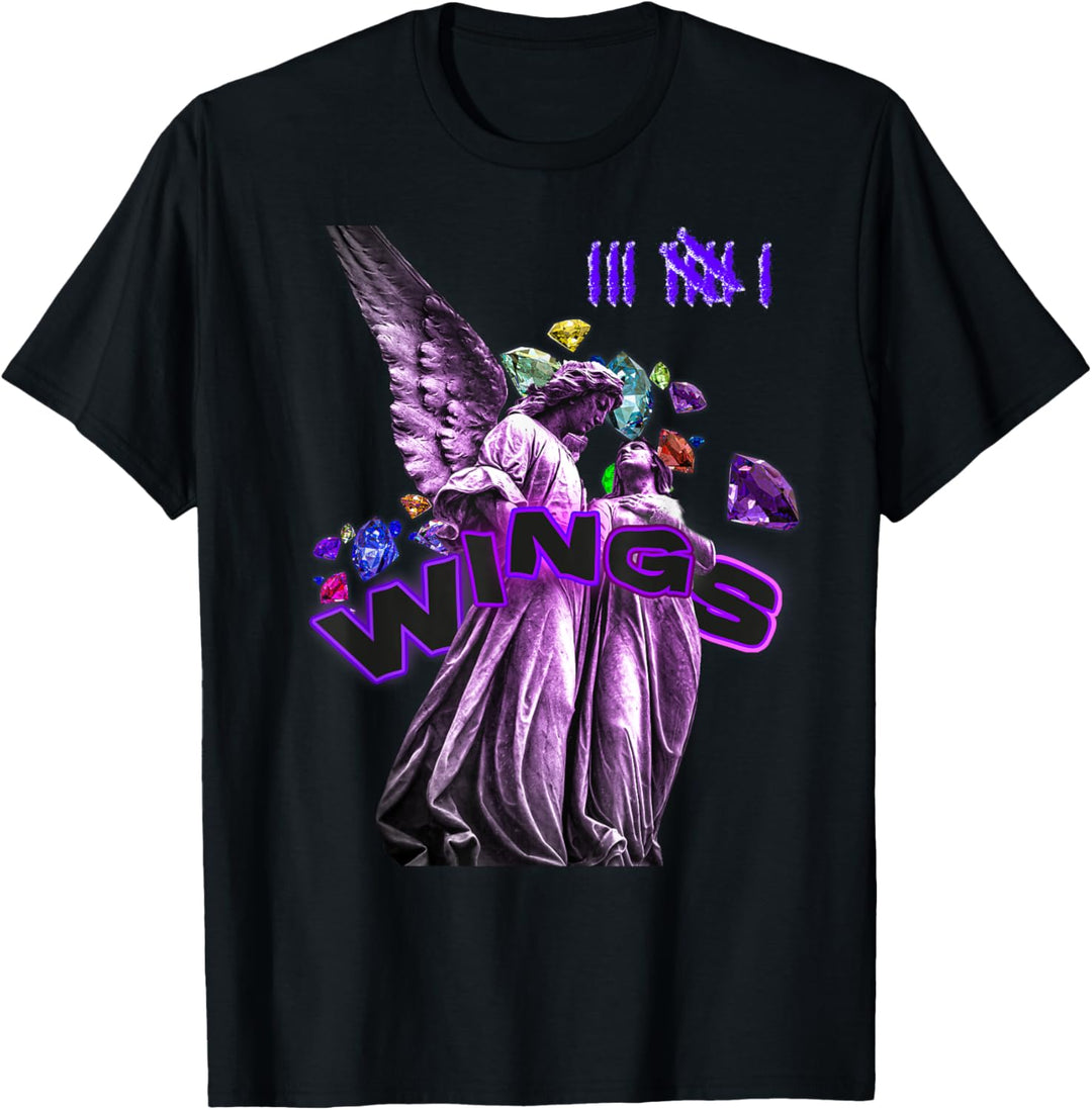 WINGS UFO 51 Engel Diamanten Rapper Rap T-Shirt