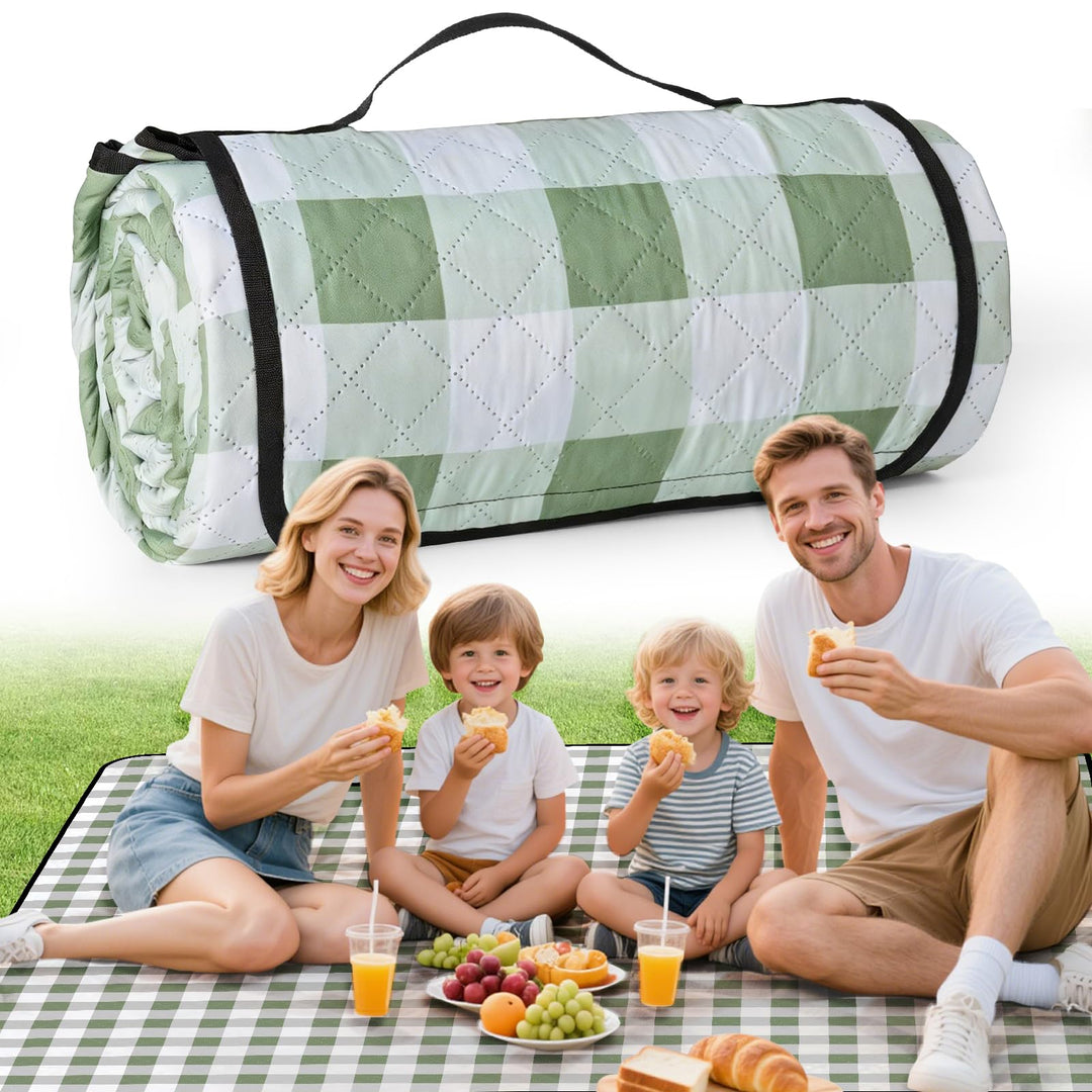 Picknickdecke wasserdicht, Extra grosse Picknickmatte 200x200 cm, sandabweisend waschbar Camping Str