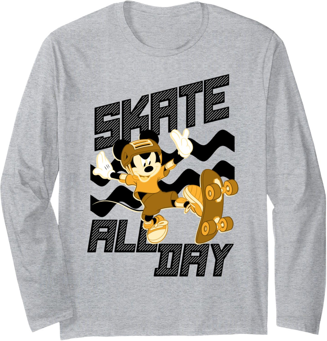 Disney Mickey And Friends Mickey Skate All Day Langarmshirt