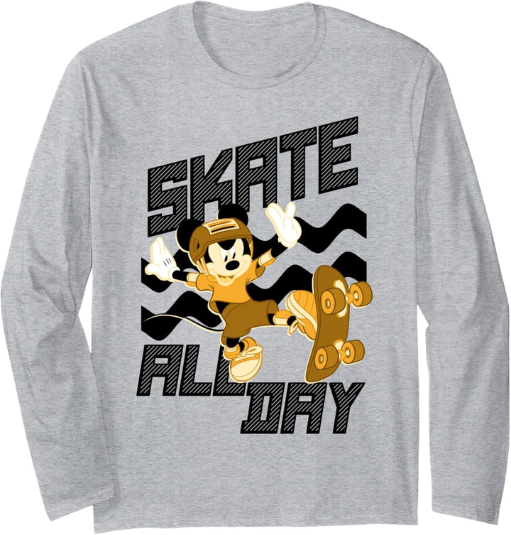 Disney Mickey And Friends Mickey Skate All Day Langarmshirt