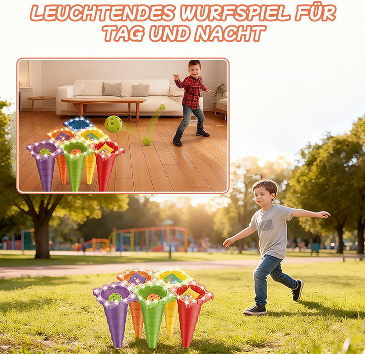Kinderparty Wurfspiele Ringwurfspiel,Abwechslungsreiches Gameplay,Outdoor Spiele，Throwing Games - Ri