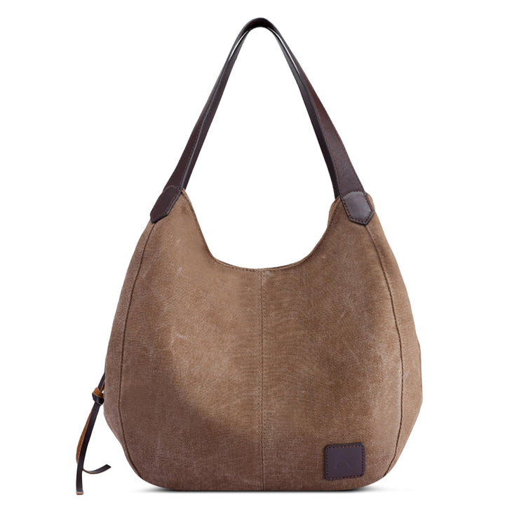 DIRRONA Mode Damen Canvas Handtasche Damen Canvas Schultertasche Canvas Tragetasche Leicht Sanft Han