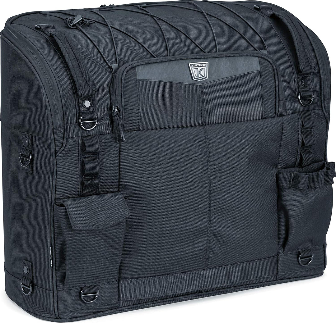 Kuryakyn 5286 Momentum Wanderer Motorrad Reisegepäck: Wetterfeste Tourensatteltasche, schwarz