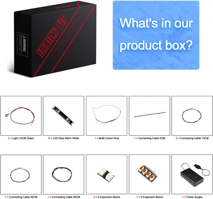 LocoLee Led Licht Set Kompatibel mit Lego City Wintersportpark, Led Beleuchtungs Set Compatible with