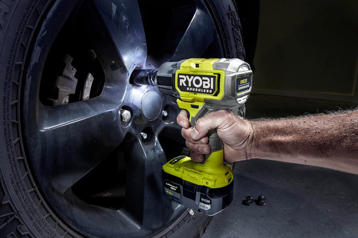 RYOBI 18 V ONE+ Brushless Akku-Schlagschrauber RIW18BL-0, max. Drehmoment 900 Nm, ohne Akku und Lade