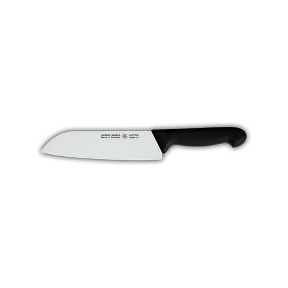 GIESSER seit 1776 - Made in Germany - Santoku schwarz, Basic Black, Klinge 18 cm, rutschfest, Japani