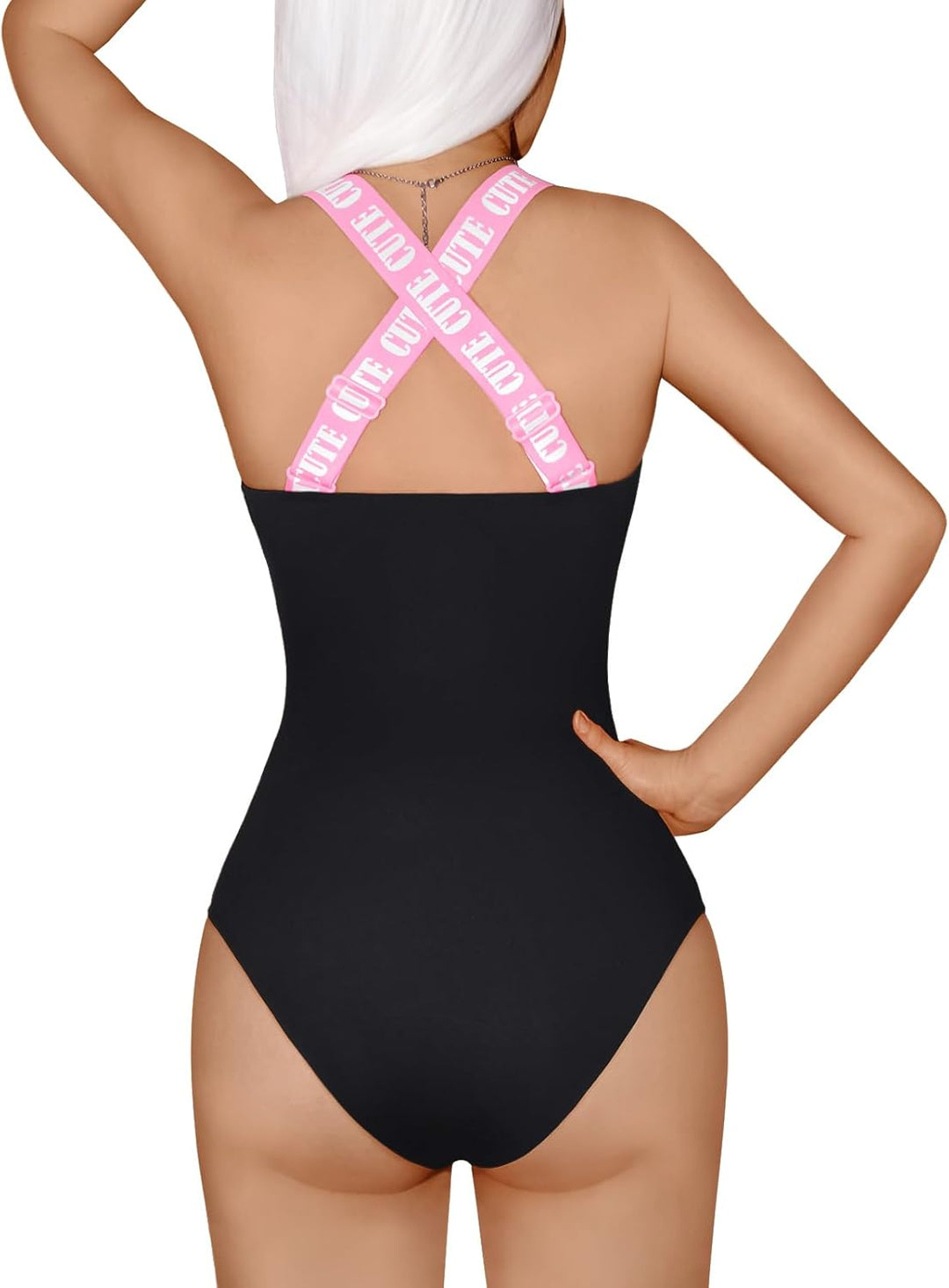 LittleForBig Kreuz Rückenfrei Verstellbare Riemen Baumwolle Strampler Onesie Pyjamas Bodysuit – Babe