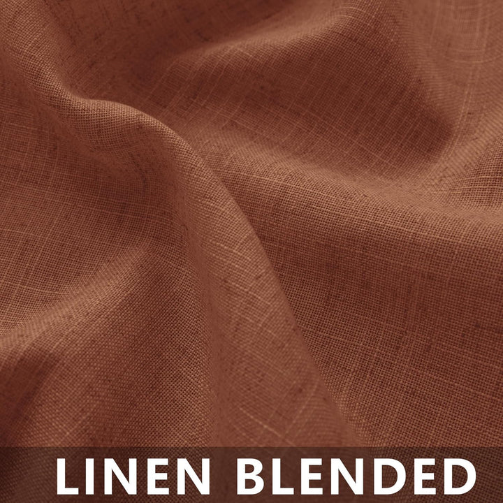 Cortinas para Salas Modernas Bohemian-Vorhänge für Wohnzimmer, mit Rückenlasche, Boho-Stil, Leinen,