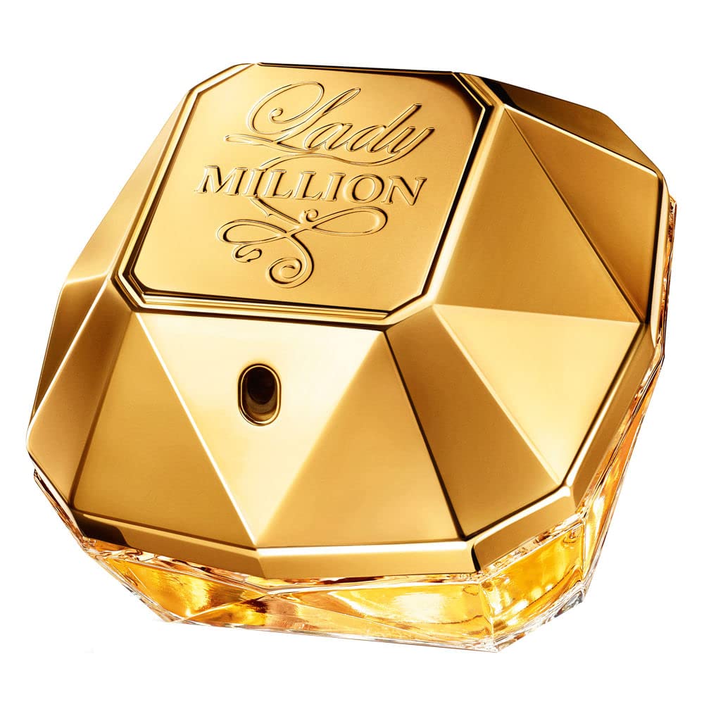 Paco Rabanne Lady Million Eau De Parfum Spray für Damen Pack (1x 80 ml) Orange, Himbeere, Neroli 80