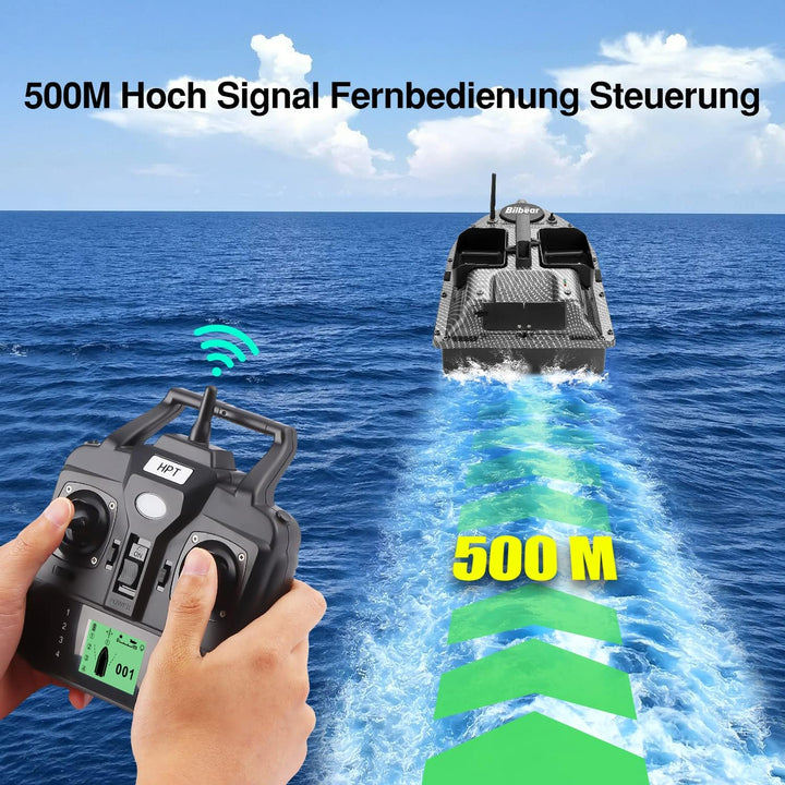Bilbear GPS Köderboot Futterboot mit Echolot und GPS Köderlieferboot Karpfenfischen Angelköderboot,F