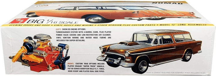 Round2 AMT1005/06 Chevrolet Fahrzeug-1/16 1955er Chevy Nomad Wagon, Weiss/opulenter Garten, Large