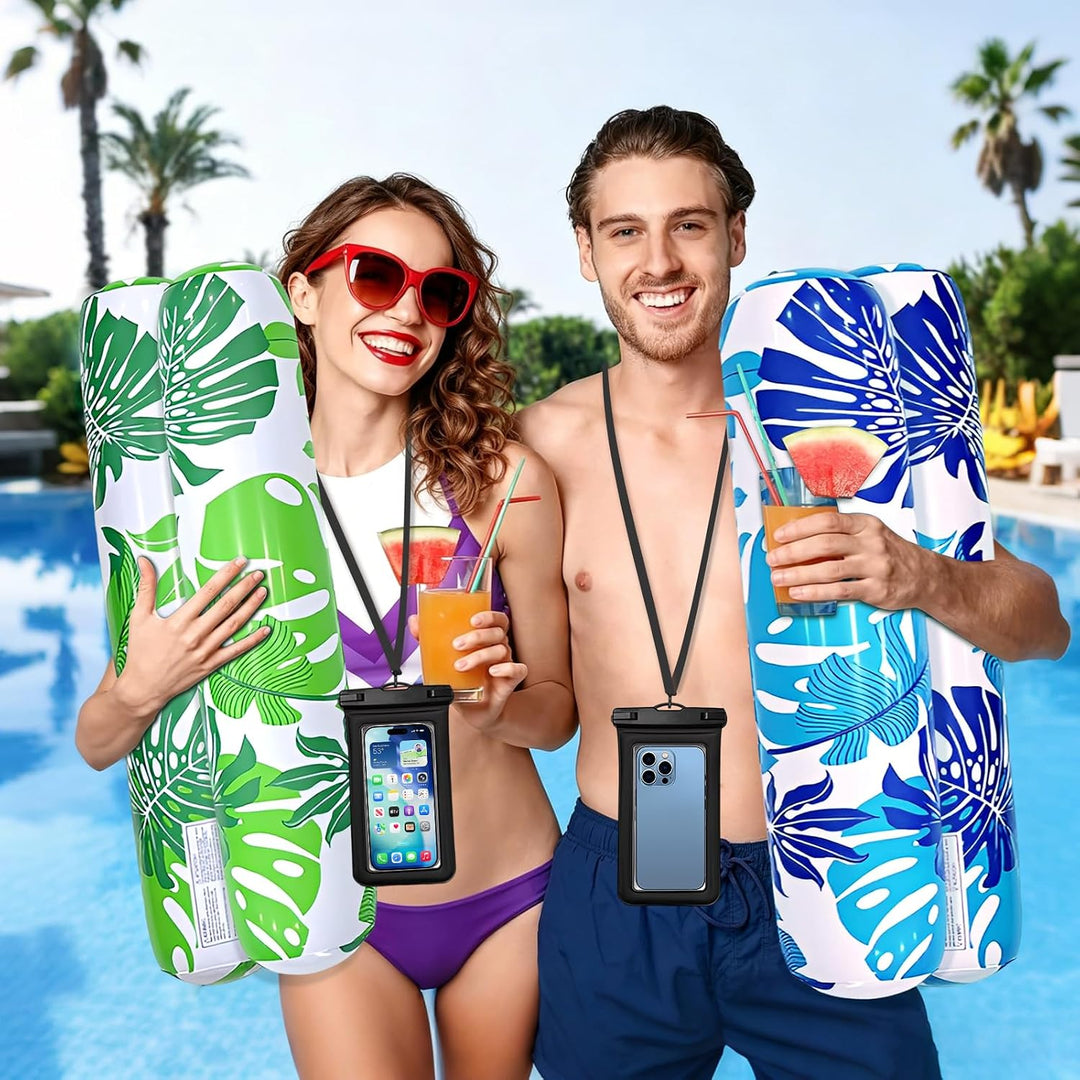 Luftmatratze Pool Erwachsene, 2 Wasserhängematte mit Netz, 4 In 1 Luftmatratze Wasser Hängematte mit