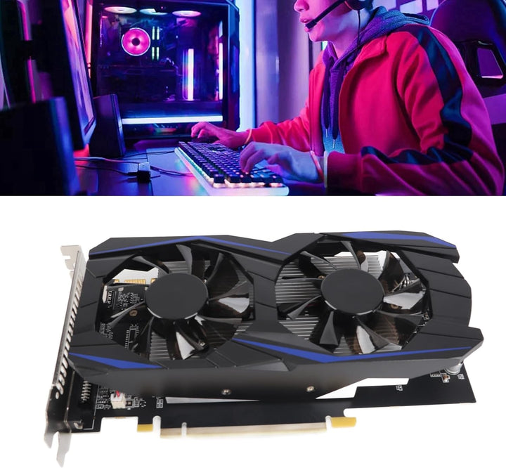 Lazmin112 Gaming-Grafikkarte, GTX550Ti GDDR5 6 GB 192-Bit-PC-Grafikkarte, 3400 MHz Speicher, 800 MHz