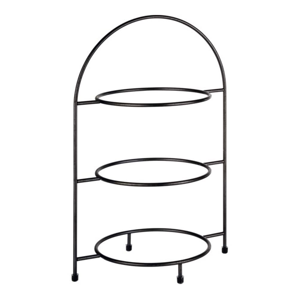 APS Serviergestell „Industrial“, Etagere, Gestell aus Metall für 3 Teller max. Ø 27 cm, innerer Ring