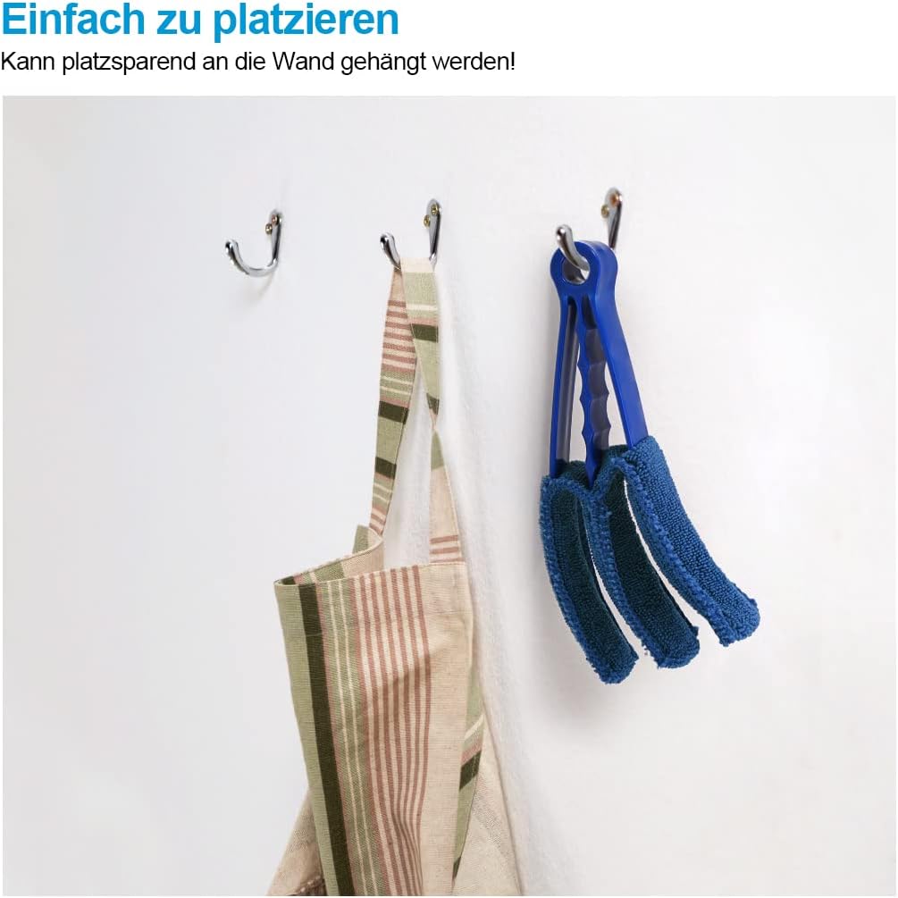 Heilmetz Staubwedel für Jalousien, Handtuchheizkörper, 4 Stück, Hand waschbarer Mikrofaser Heizkörpe