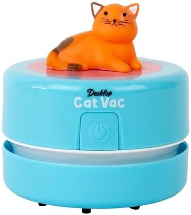 Gift Republic Wiederaufladbarer Reiniger, Katzensauger, Desktop-Staubsauger, Blau