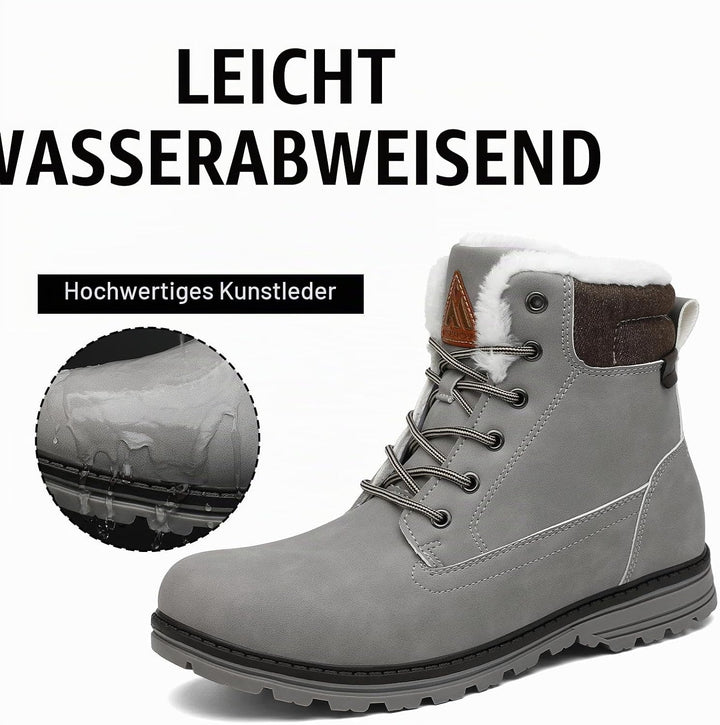 Mishansha Winterschuhe Herren Damen Gefüttert Outdoor Winterstiefel Gr.39-46 EU 39 EU Hellgrau, 39 E