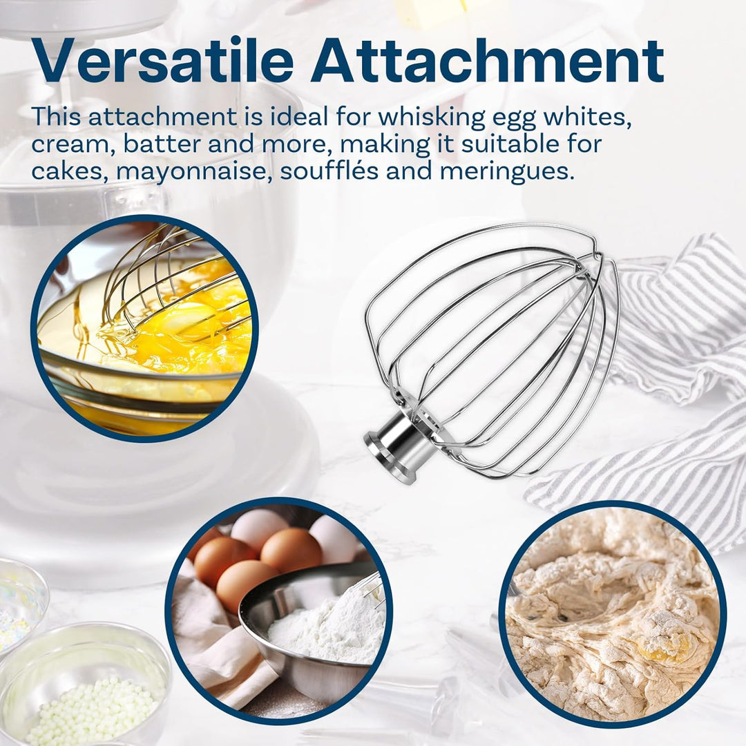 K45WW 6-Drahtiger Schneebesen für KitchenAid 4.5-5 Quart Kippkopf-Standmixer Artisan & Classic Serie