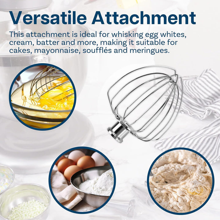 K45WW 6-Drahtiger Schneebesen für KitchenAid 4.5-5 Quart Kippkopf-Standmixer Artisan & Classic Serie