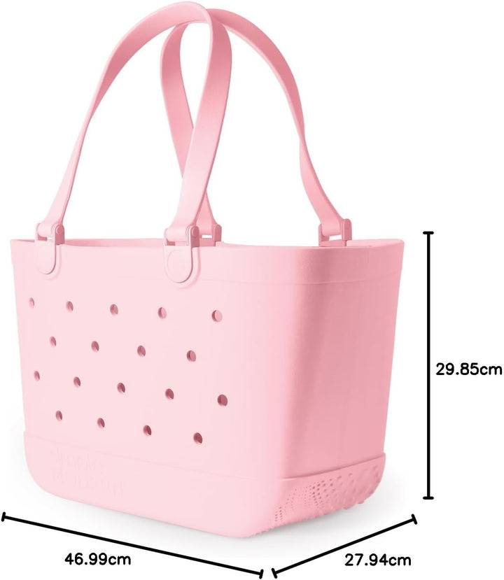 Simple Modern Strandtasche aus Gummi | Grosse Wasserdichte Tragetasche mit Reissverschlusstasche für