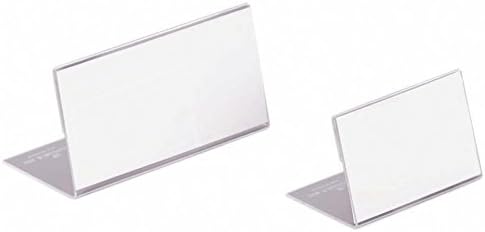 Durable Tischnamensschild L-Aufsteller (aus Acryl, 61 x 150 mm) 10 Stück, transparent, 805419, 61 x