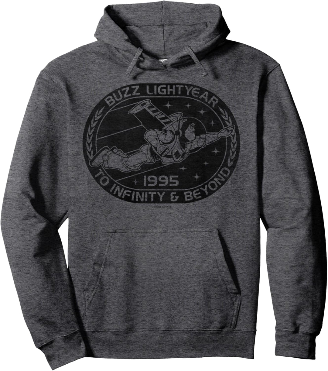 Disney Pixar Toy Story Buzz Lightyear Black And White 1995 Pullover Hoodie