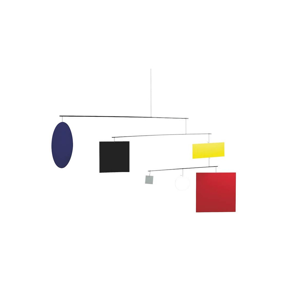 Flensted f417 Circle Square/Guggenheim Mobile, Stahl, Mehrfarbig, 50x105cm