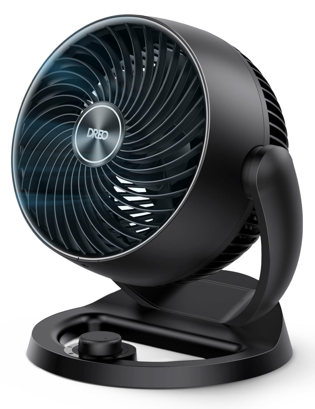 Dreo 28dB leiser Tischventilator, 30cm hoher Ventilator mit Kühlung, 3 Geschwindigkeiten 21m Luftstr