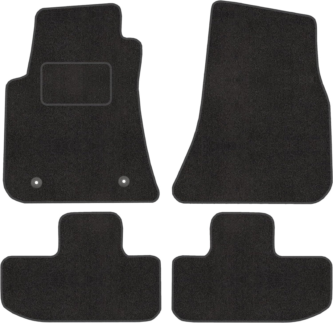 Velour Fussmatten Satz für Dodge Challenger III (ab 2008) Premium Qualität - 4-teilig - Passgenau