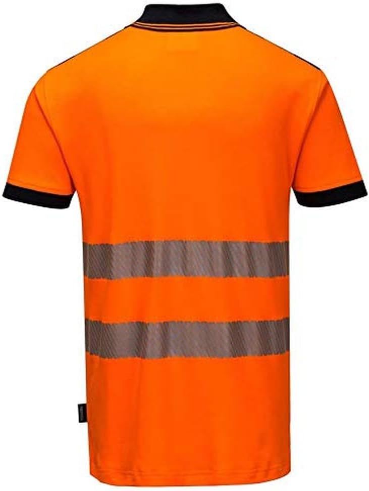 PW3 Polo Manica Corta Hi-Vis 3XL Orange, 3XL Orange
