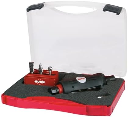 Ruko 116113 kurz Druckluftschleifer Set, Rot