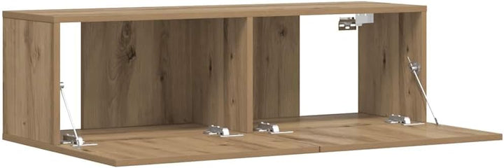 vidaXL TV-Wandschrank Artisan-Eiche 100x30x30 cm Holzwerkstoff, HiFi-Schrank, TV-Konsole, TV-Möbel,