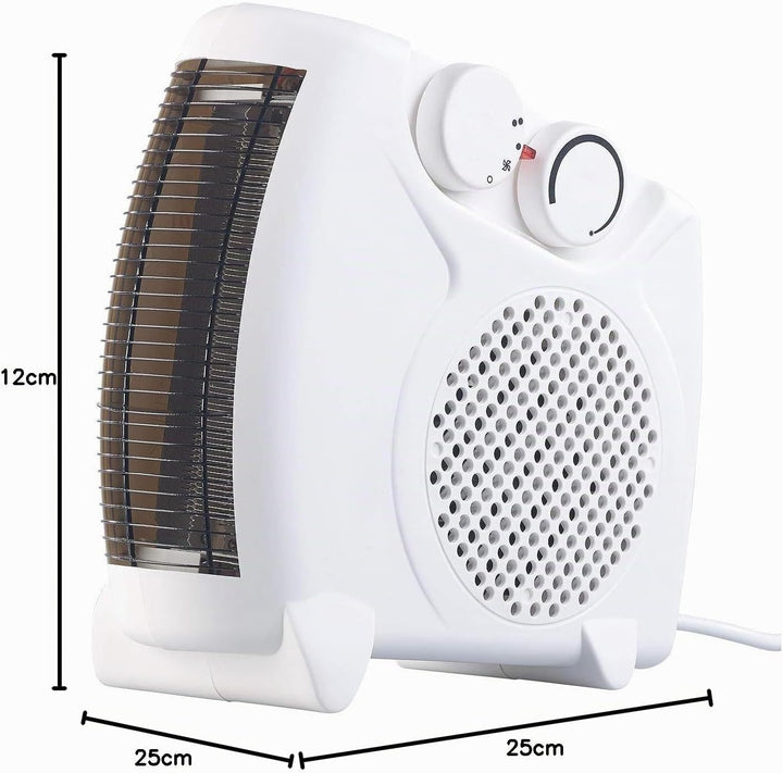 Sichler Haushaltsgeräte Heizgerät: Heizlüfter LV-190 mit 2 Heizstufen und Thermostat, 2.000 Watt (Ba
