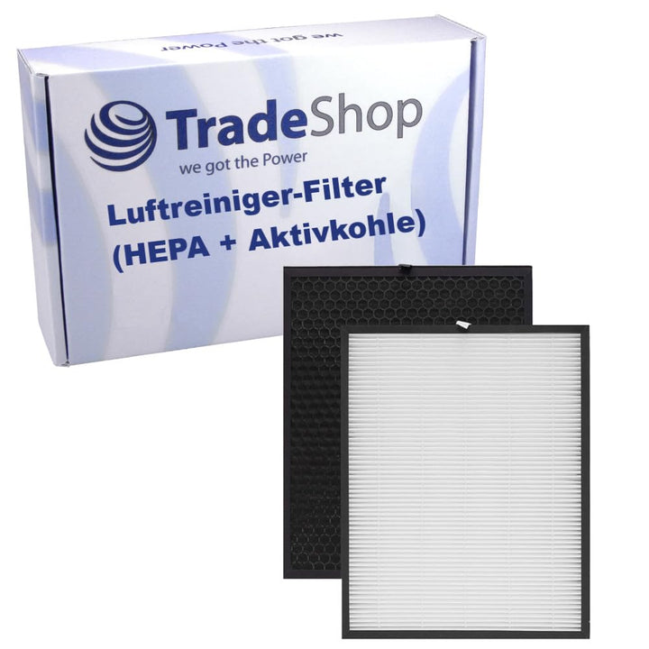 Trade-Shop 2in1 Filter-Set (HEPA-Filter + Aktivkohlefilter) kompatibel mit Comedes PT94062 PT94063,