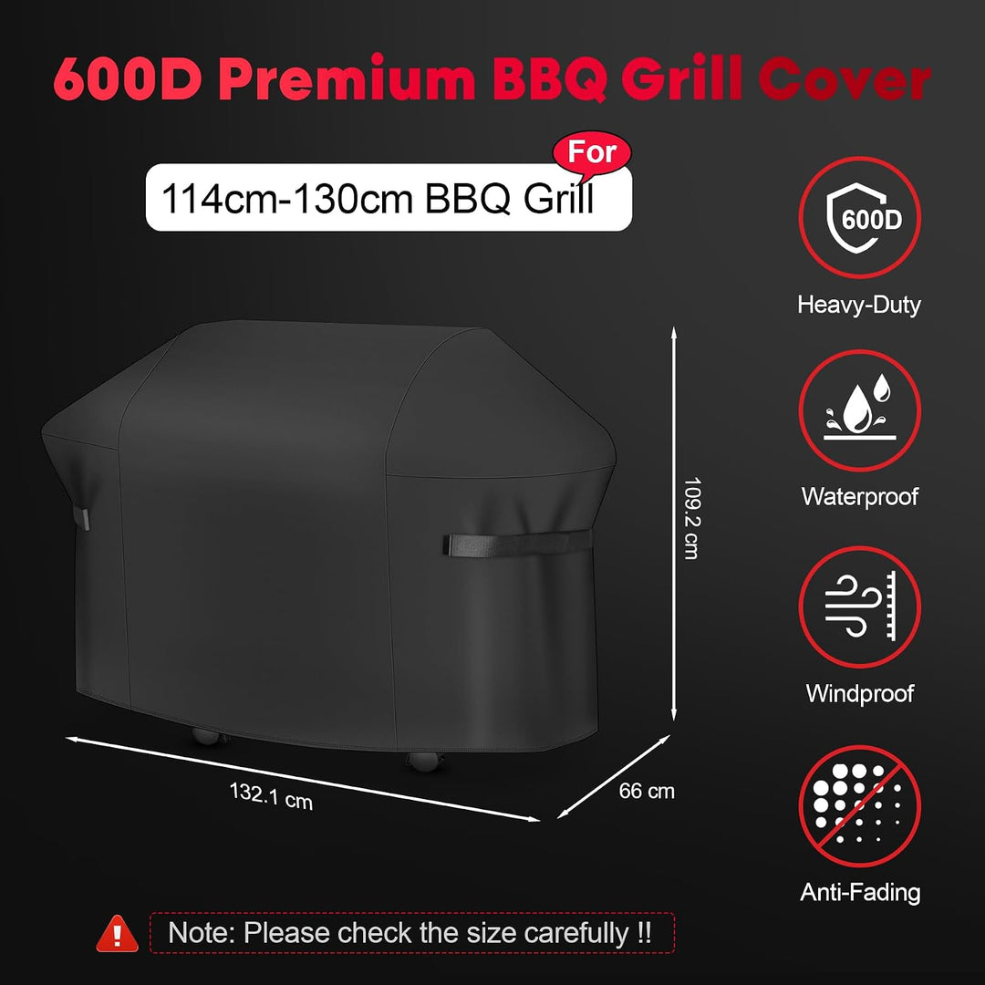 Grillabdeckung Wetterfest 132 cm - 7106 Grillabdeckungen für Weber Spirit 300 Serie, PU abdeckhaube