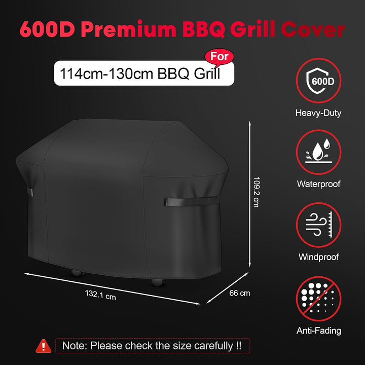 Grillabdeckung Wetterfest 132 cm - 7106 Grillabdeckungen für Weber Spirit 300 Serie, PU abdeckhaube