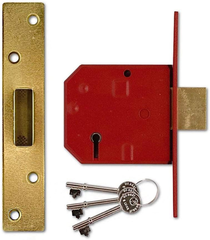Union Locks 2134E 5 Lever BS Mortice Deadlock