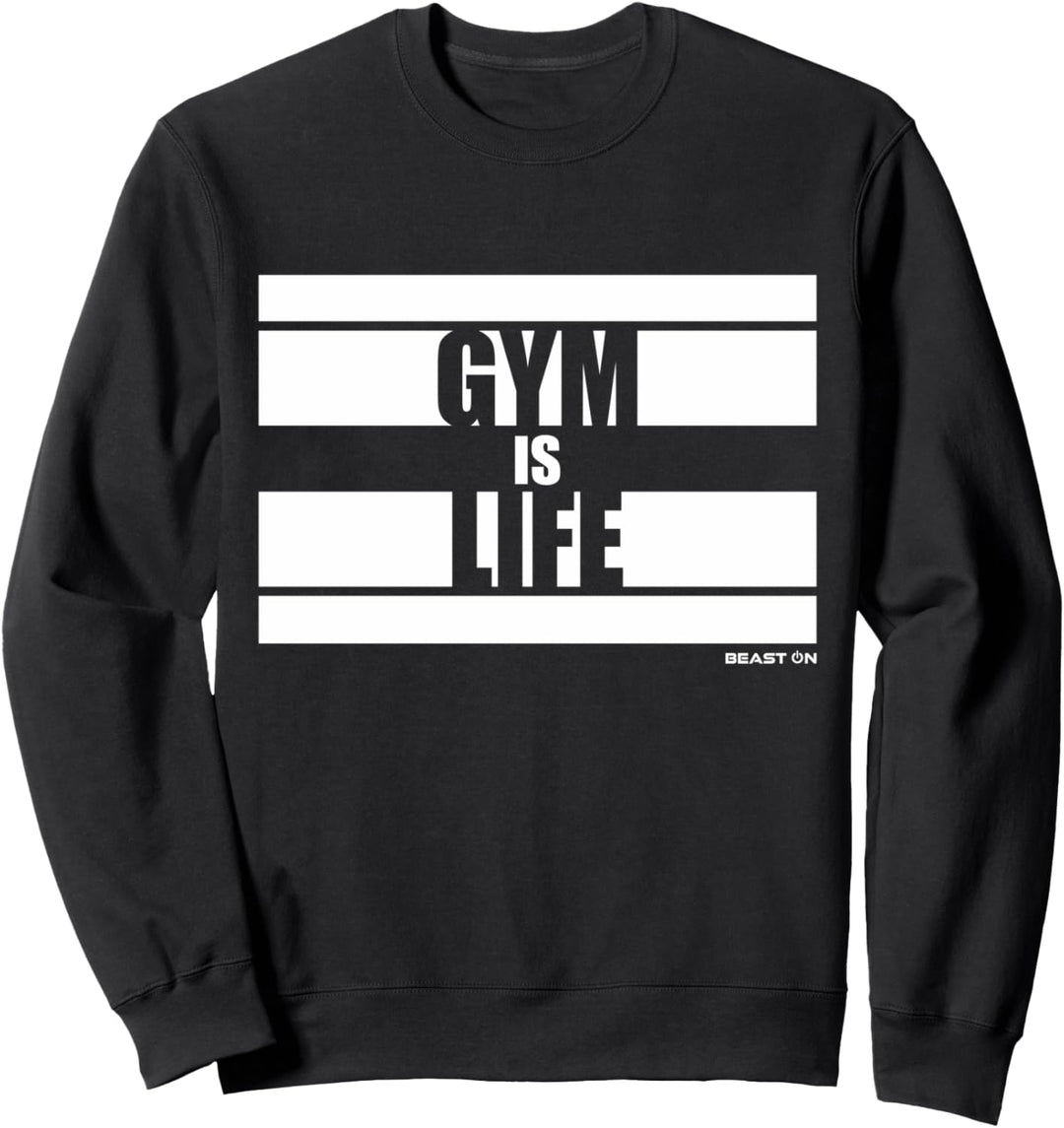 Gym is Life Bodybuilding Gains Training Gym Fitness Workout Sweatshirt