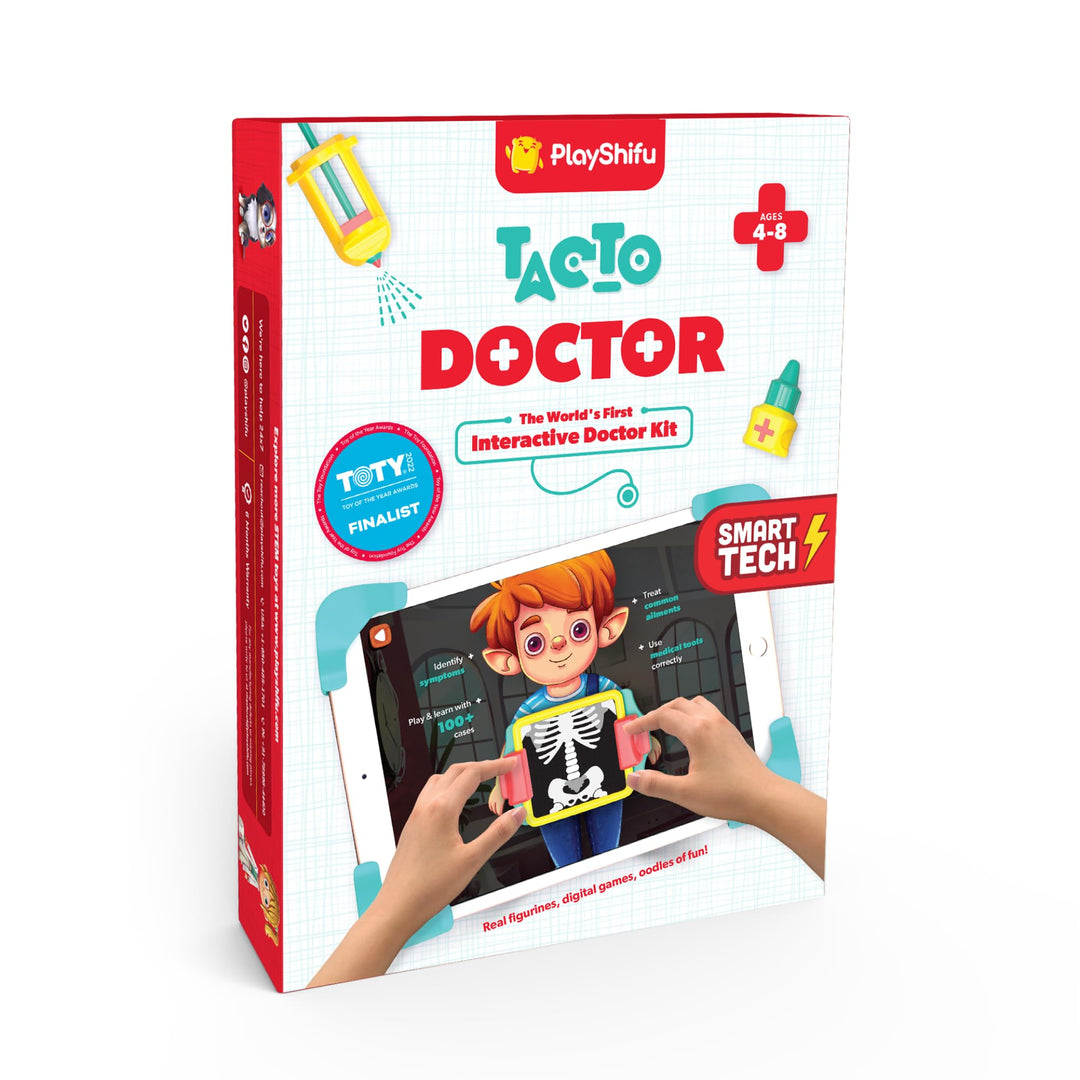 PlayShifu STEM Spielzeug für Kinder – Tacto Doctor (interaktives Kit + App) – Rollenspiel mit echtem