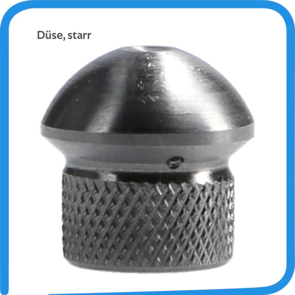 McFilter I Rohrreinigungsdüse für Hochdruckreiniger, starr (3+1 x 0,8 mm - 050) + rotierend (3 x 0,8