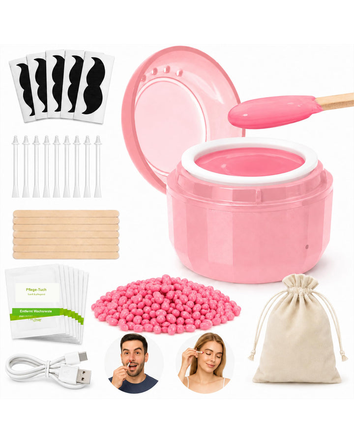 Nasenhaar Wachs, Mini Wax Nasenwachs-Set für Männer und Frauen tragbarer Nasenhaarentferner, Nase Wa