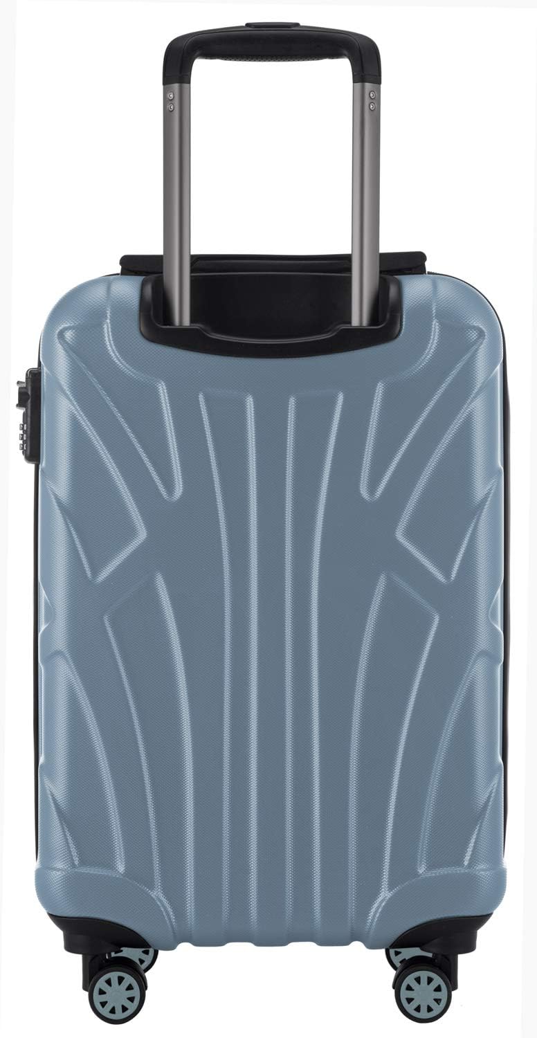 suitline Handgepäck Hartschalen-Koffer Koffer Trolley Rollkoffer Reisekoffer, TSA, 55 cm, ca. 34 Lit