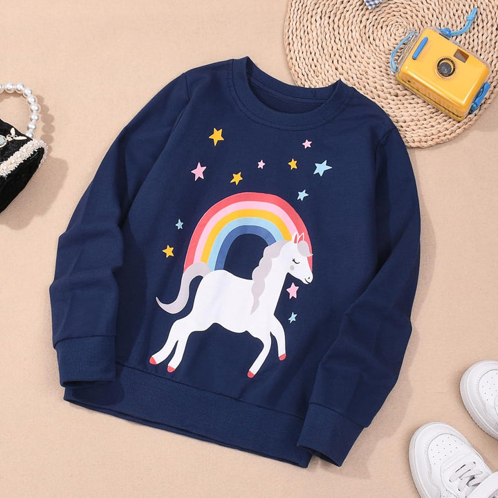 Sweatshirt Mädchen Pullover für Kinder Mädchen Baumwolle Sweater Kleinkind Mädchen Langarm Tops Alte