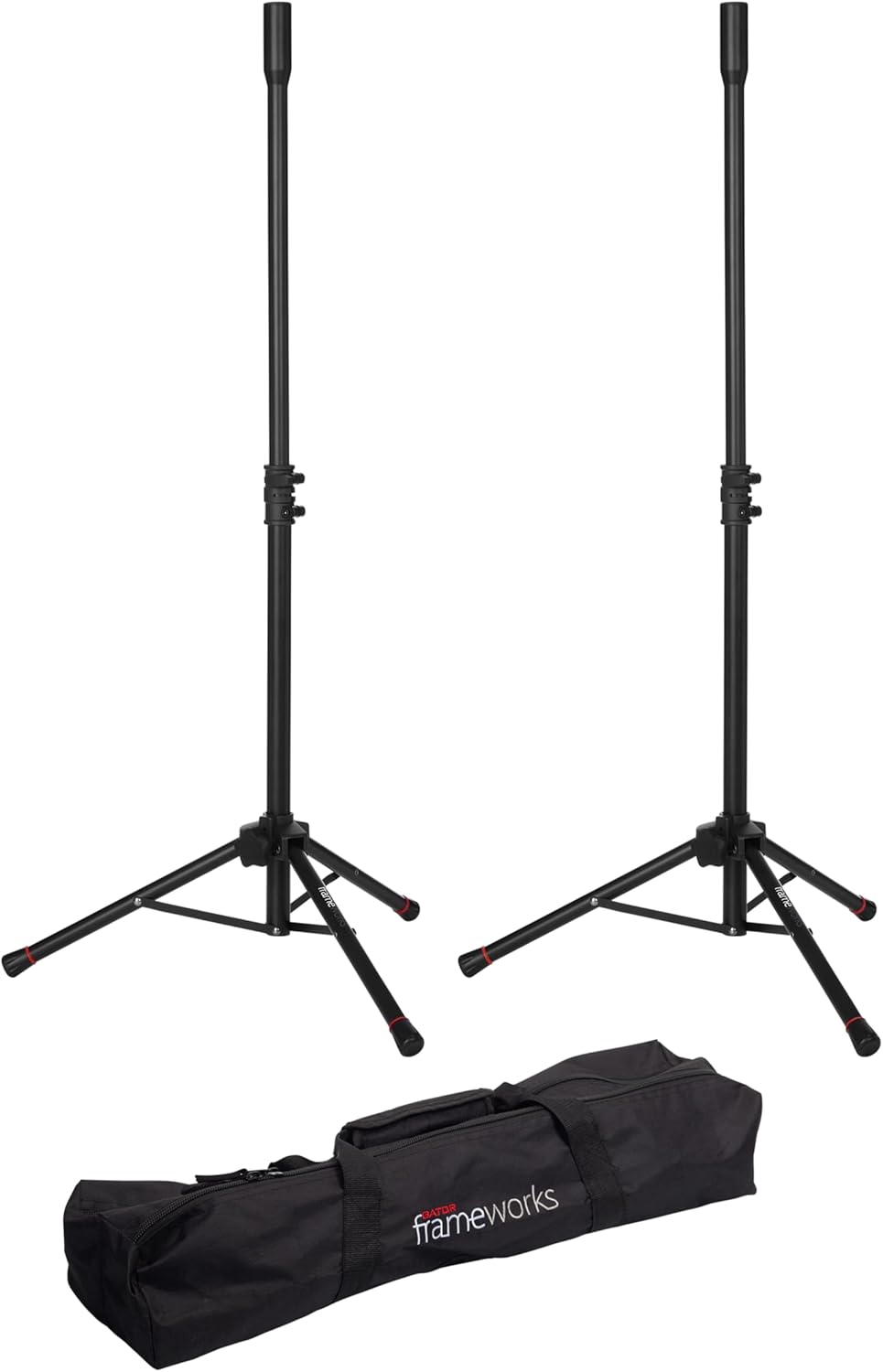 Gator Frameworks Leichtes und kompaktes Mini-Lautsprecherstativ-Set von Gator Frameworks mit Nylon-T