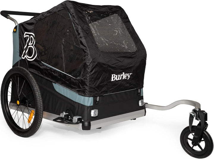 Burley Bark Ranger Pet Trailer Rain Cover with Reflective Accents XL Anthrazit, XL Anthrazit
