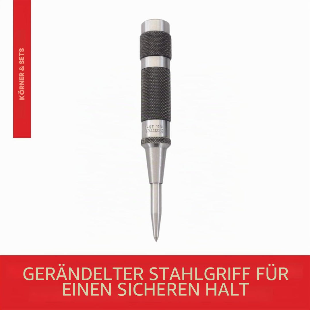 Starrett Automatikkörner mit justierbarer Schlagkraft, Länge 130 mm, Durchmesser 17 mm, Heavy Duty