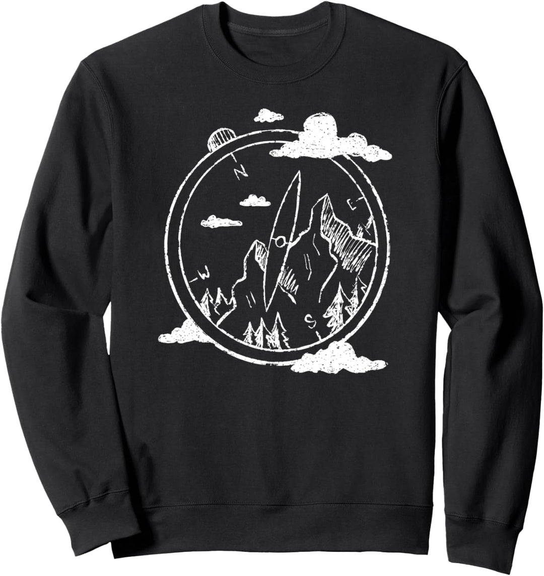 Kompass & Himmelsrichtungen I Landkarte I Kompassnadel Sweatshirt