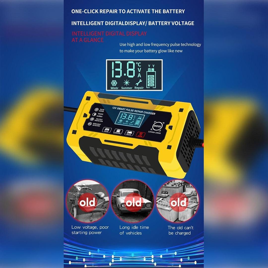 12-V-Batterieladegerät, 12-V-Batterieladegerät für Kraftfahrzeuge | Kfz-Ladegerät 6A 12V Batterielad